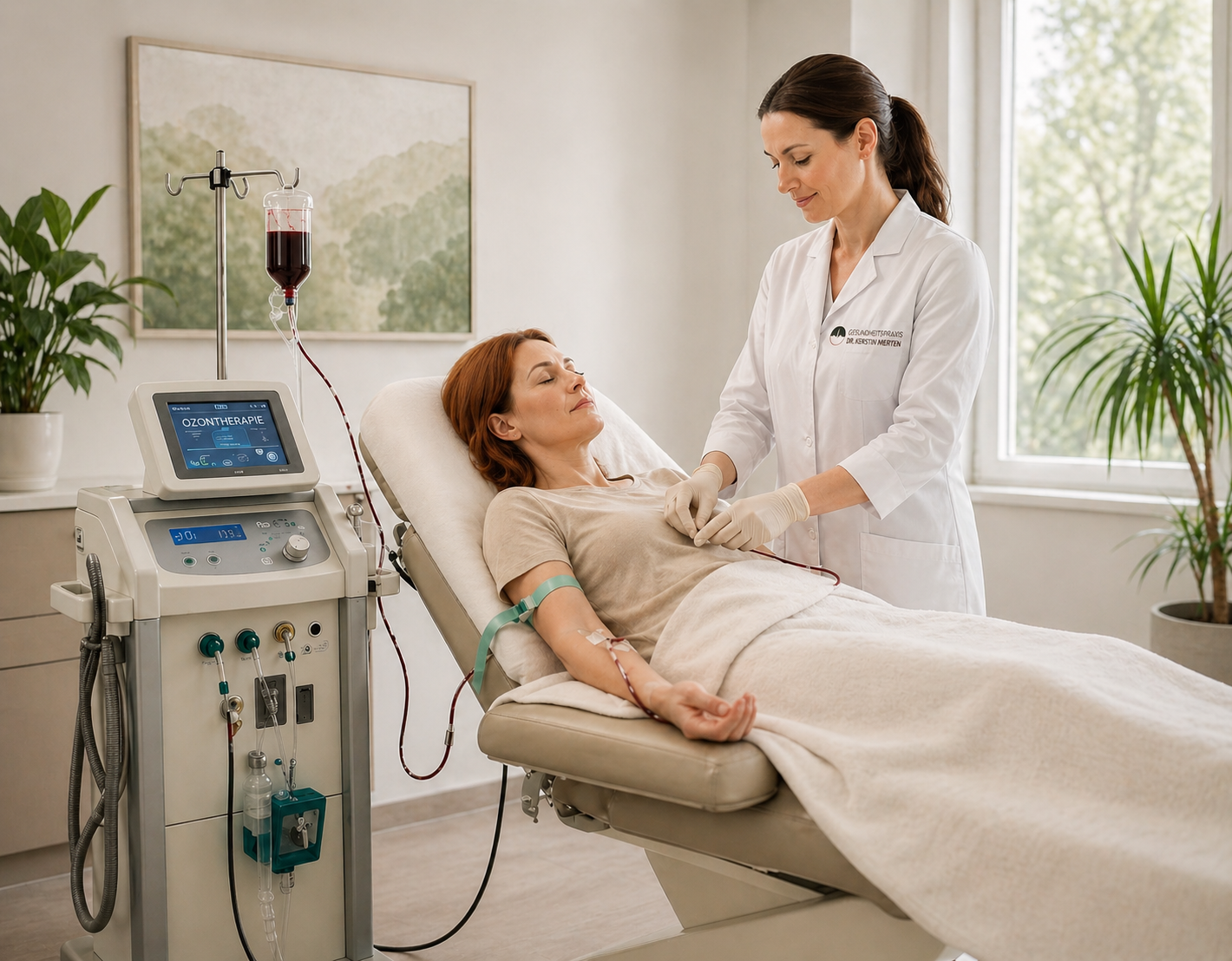 Medizinischer Ozon-Generator und sterile Eigenblut-Apparatur in der Gesundheitspraxis Dr. Kerstin Merten in Chemnitz